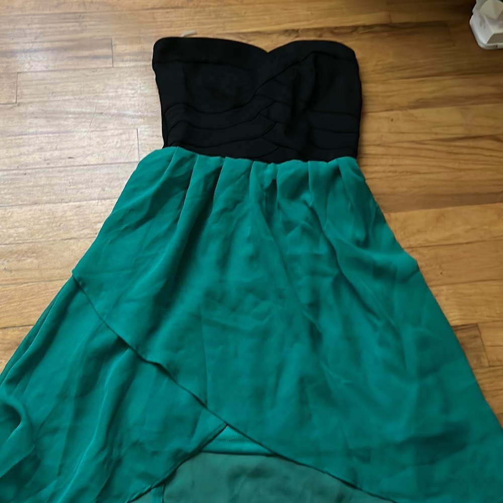 Strapless high low dress